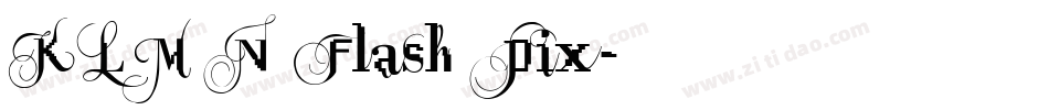 KLMN Flash Pix字体转换